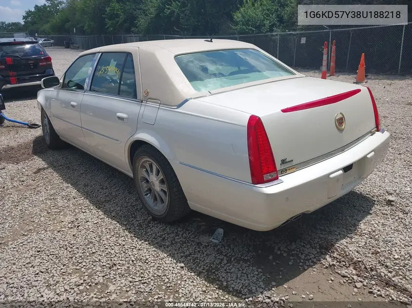 2008 Cadillac Dts 1Sc VIN: 1G6KD57Y38U188218 Lot: 45549742