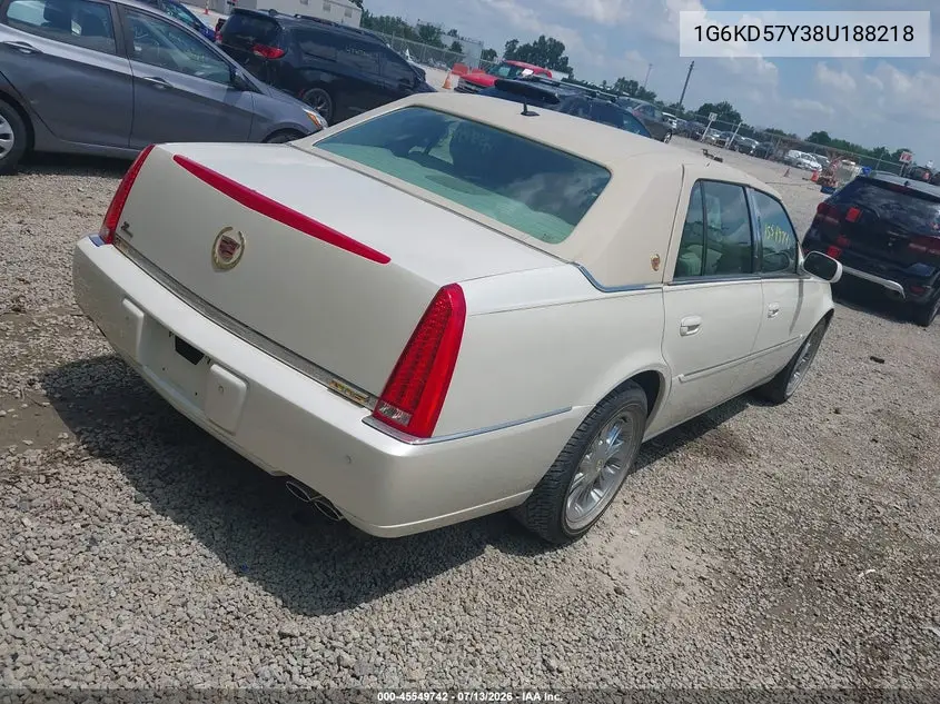 2008 Cadillac Dts 1Sc VIN: 1G6KD57Y38U188218 Lot: 45549742