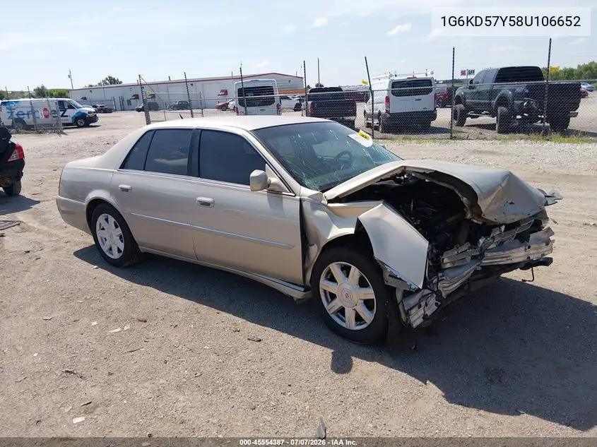 2008 Cadillac Dts 1Sa VIN: 1G6KD57Y58U106652 Lot: 45554387
