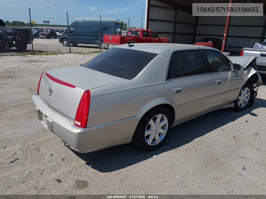 2008 Cadillac Dts 1Sa VIN: 1G6KD57Y58U106652 Lot: 45554387