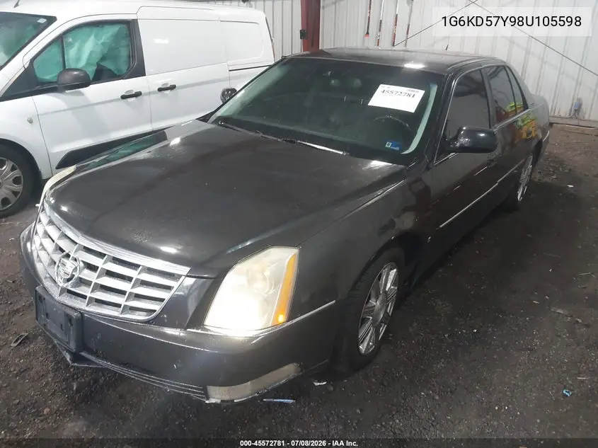 2008 Cadillac Dts 1Sd VIN: 1G6KD57Y98U105598 Lot: 45572781