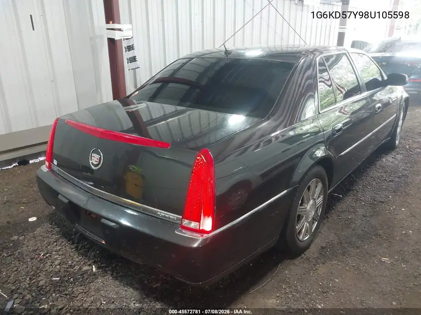 2008 Cadillac Dts 1Sd VIN: 1G6KD57Y98U105598 Lot: 45572781