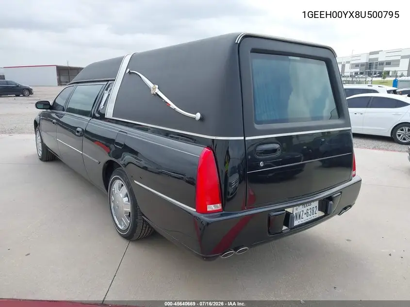 2008 Cadillac Dts Professional 1Sh VIN: 1GEEH00YX8U500795 Lot: 45640669