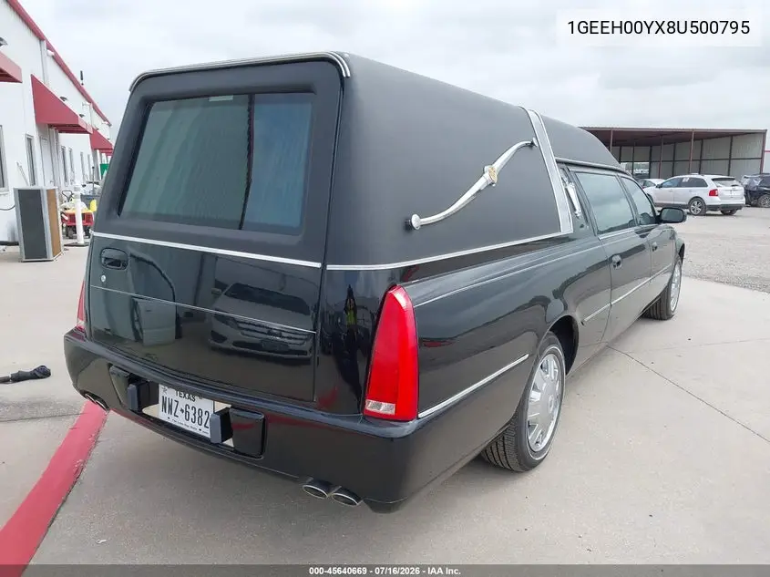 2008 Cadillac Dts Professional 1Sh VIN: 1GEEH00YX8U500795 Lot: 45640669