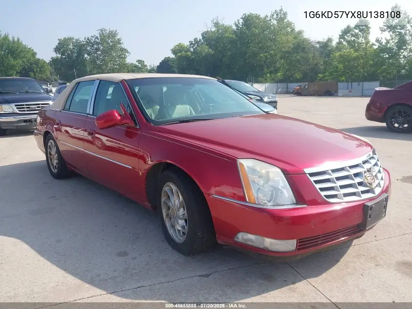 1G6KD57YX8U138108 2008 Cadillac Dts 1Sb