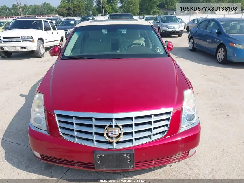 1G6KD57YX8U138108 2008 Cadillac Dts 1Sb
