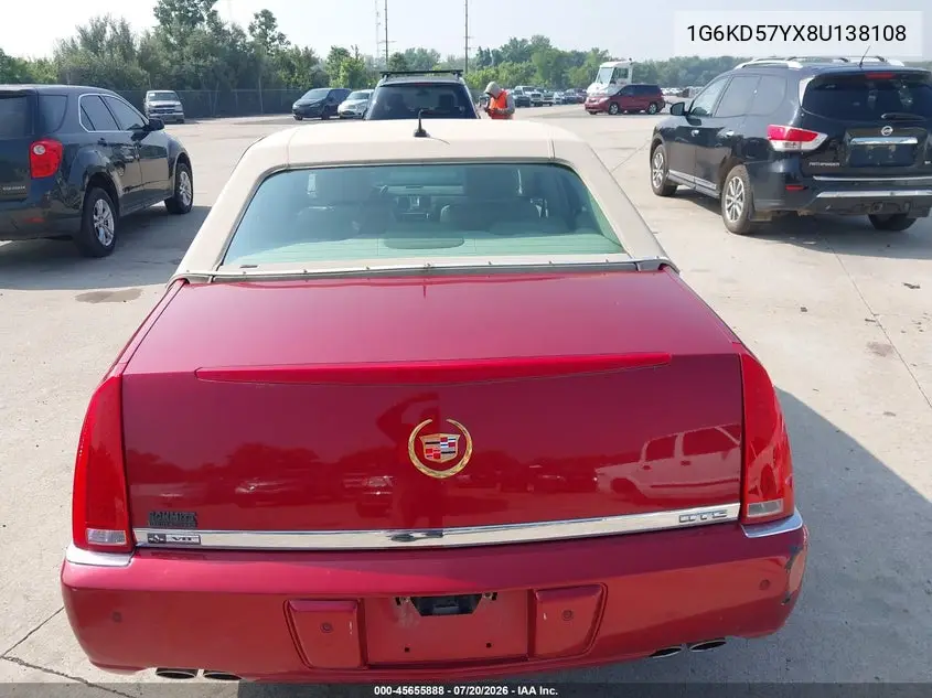 1G6KD57YX8U138108 2008 Cadillac Dts 1Sb