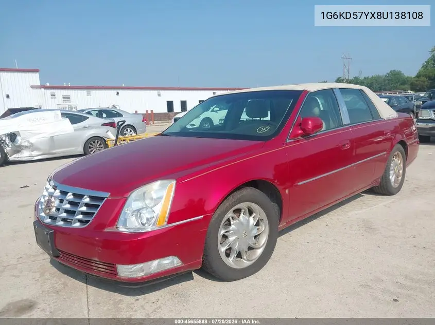 1G6KD57YX8U138108 2008 Cadillac Dts 1Sb