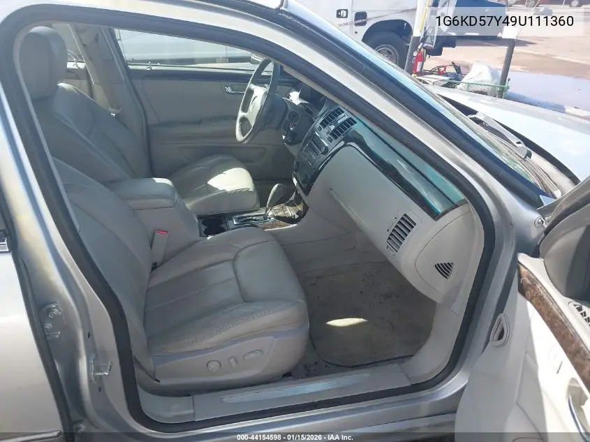 2009 Cadillac Dts 1Sc VIN: 1G6KD57Y49U111360 Lot: 44154598