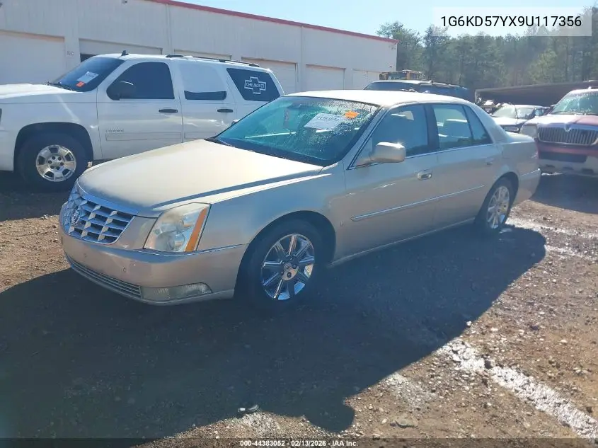 2009 Cadillac Dts 1Sd VIN: 1G6KD57YX9U117356 Lot: 44383052