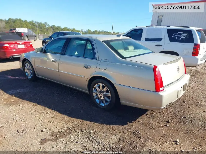 2009 Cadillac Dts 1Sd VIN: 1G6KD57YX9U117356 Lot: 44383052