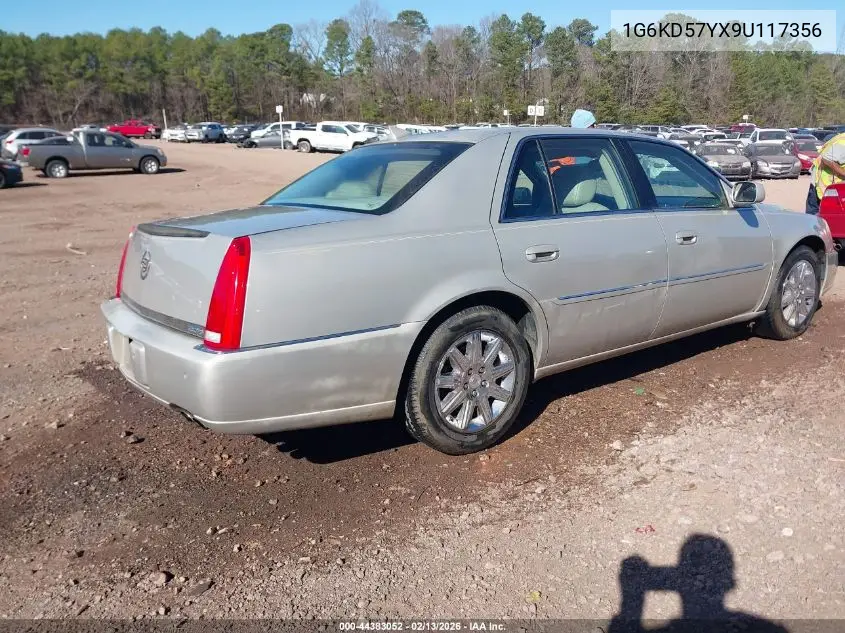 2009 Cadillac Dts 1Sd VIN: 1G6KD57YX9U117356 Lot: 44383052