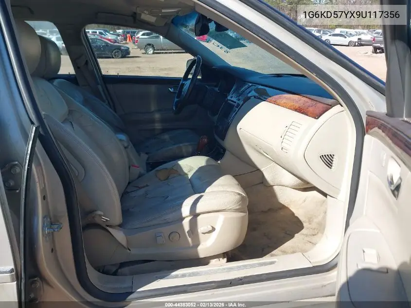 2009 Cadillac Dts 1Sd VIN: 1G6KD57YX9U117356 Lot: 44383052