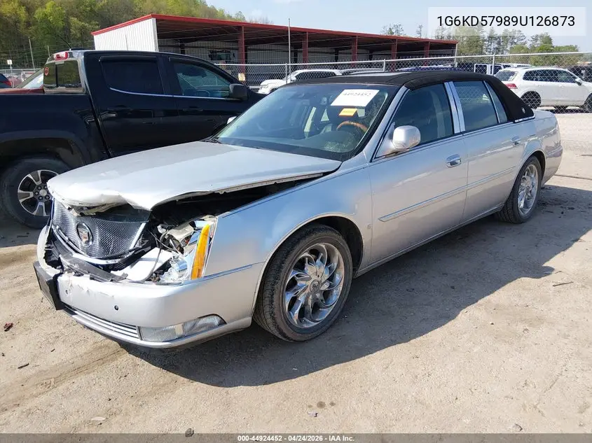 2009 Cadillac Dts 1Se VIN: 1G6KD57989U126873 Lot: 44924452