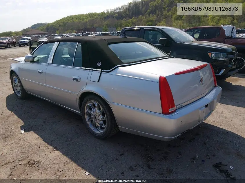 2009 Cadillac Dts 1Se VIN: 1G6KD57989U126873 Lot: 44924452
