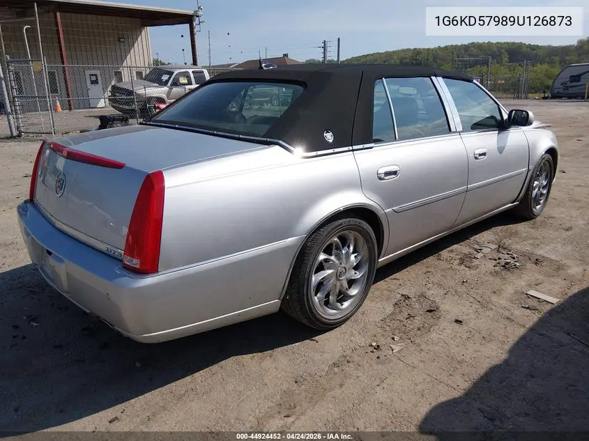 2009 Cadillac Dts 1Se VIN: 1G6KD57989U126873 Lot: 44924452