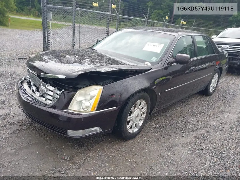 2009 Cadillac Dts 1Sc VIN: 1G6KD57Y49U119118 Lot: 45238697