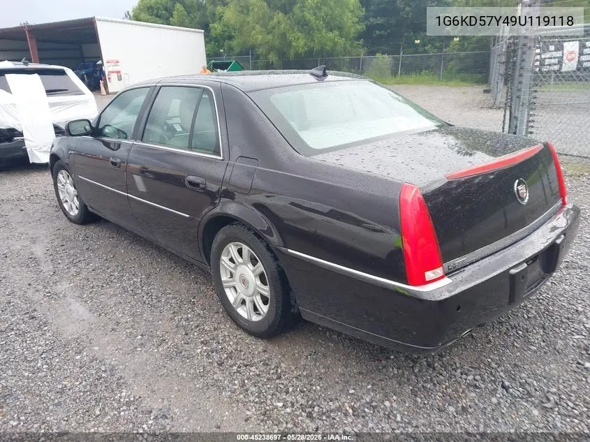 2009 Cadillac Dts 1Sc VIN: 1G6KD57Y49U119118 Lot: 45238697