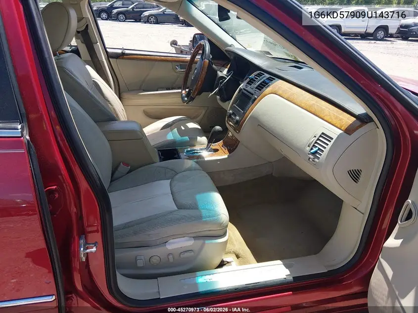 2009 Cadillac Dts 1Se VIN: 1G6KD57909U143716 Lot: 45270973