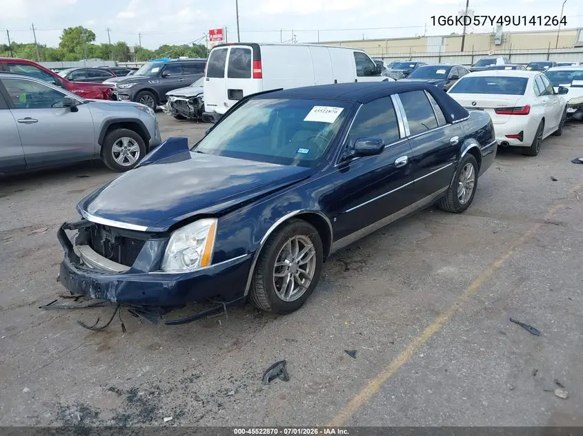 2009 Cadillac Dts 1Sb VIN: 1G6KD57Y49U141264 Lot: 45522870