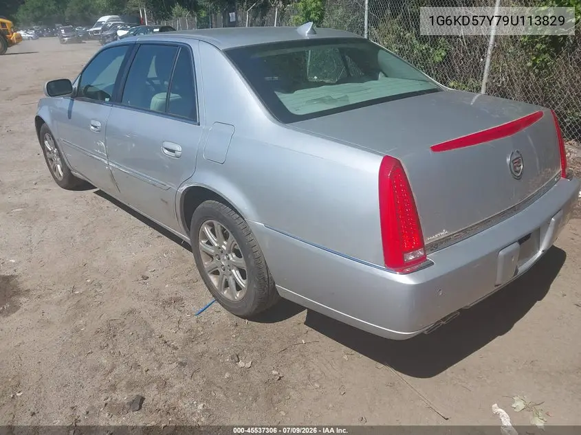 2009 Cadillac Dts 1Sc VIN: 1G6KD57Y79U113829 Lot: 45537306