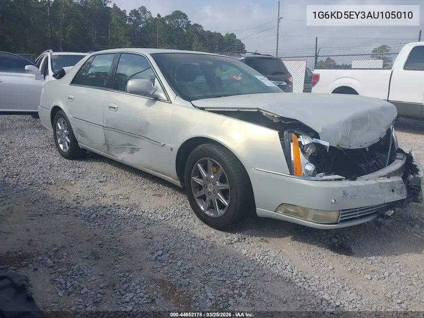 2010 Cadillac Dts Luxury Collection VIN: 1G6KD5EY3AU105010 Lot: 44652178
