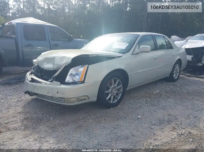 2010 Cadillac Dts Luxury Collection VIN: 1G6KD5EY3AU105010 Lot: 44652178