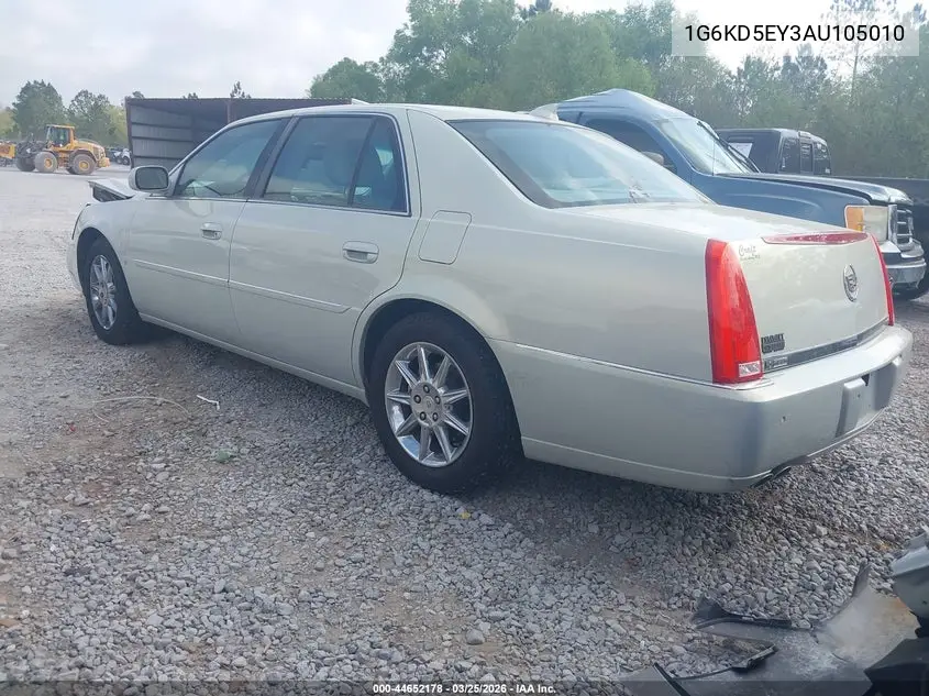 2010 Cadillac Dts Luxury Collection VIN: 1G6KD5EY3AU105010 Lot: 44652178