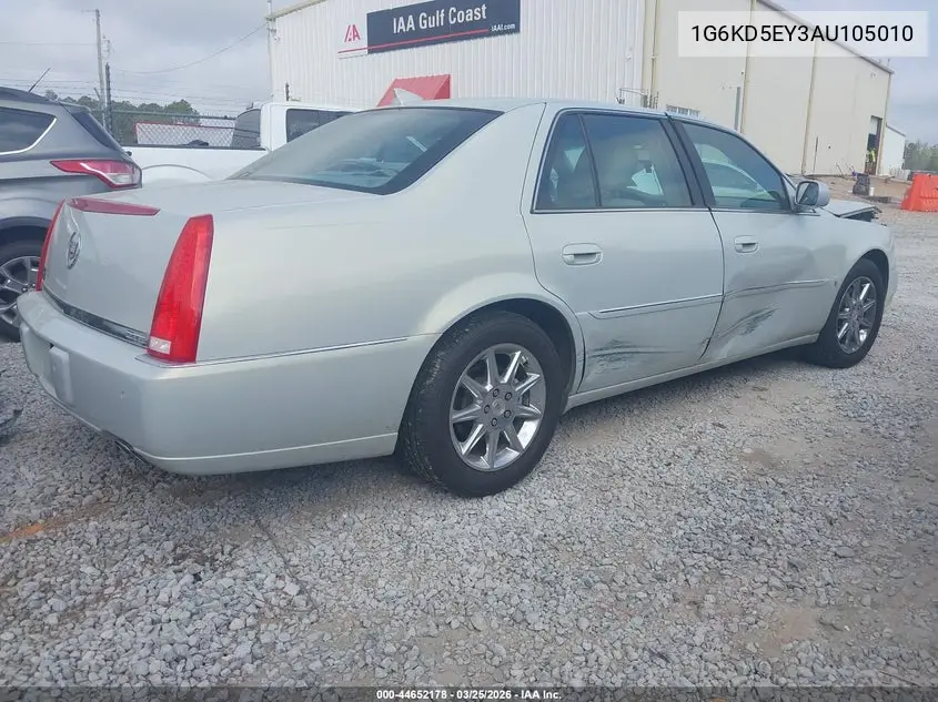 2010 Cadillac Dts Luxury Collection VIN: 1G6KD5EY3AU105010 Lot: 44652178