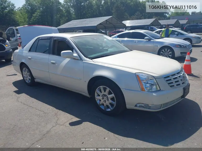 2010 Cadillac Dts Premium Collection VIN: 1G6KH5EY6AU111016 Lot: 45259275