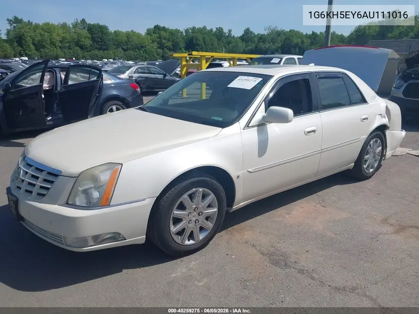 2010 Cadillac Dts Premium Collection VIN: 1G6KH5EY6AU111016 Lot: 45259275
