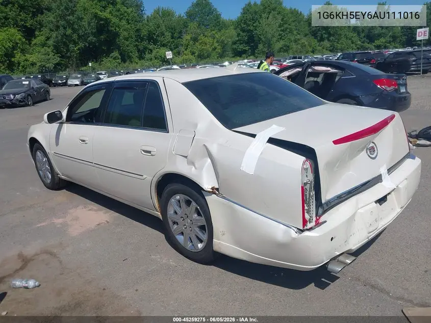 2010 Cadillac Dts Premium Collection VIN: 1G6KH5EY6AU111016 Lot: 45259275