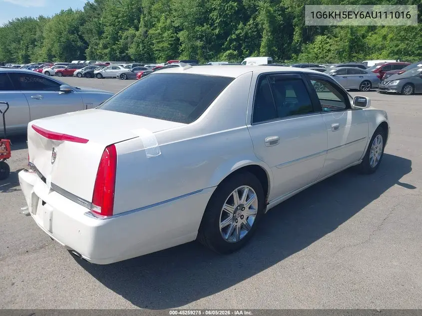 2010 Cadillac Dts Premium Collection VIN: 1G6KH5EY6AU111016 Lot: 45259275