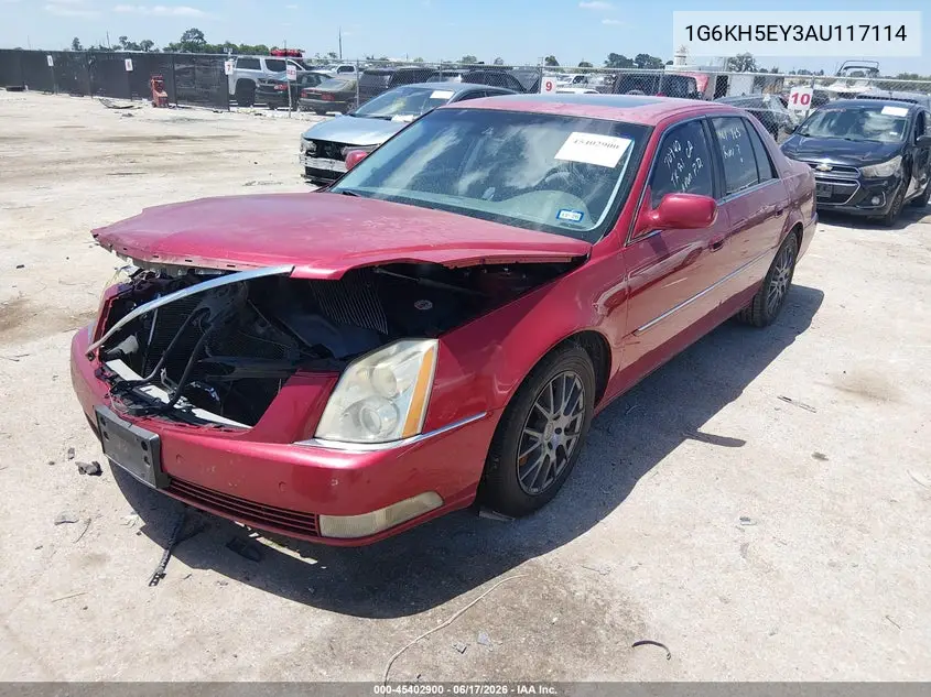 2010 Cadillac Dts 1Sd VIN: 1G6KH5EY3AU117114 Lot: 45402900