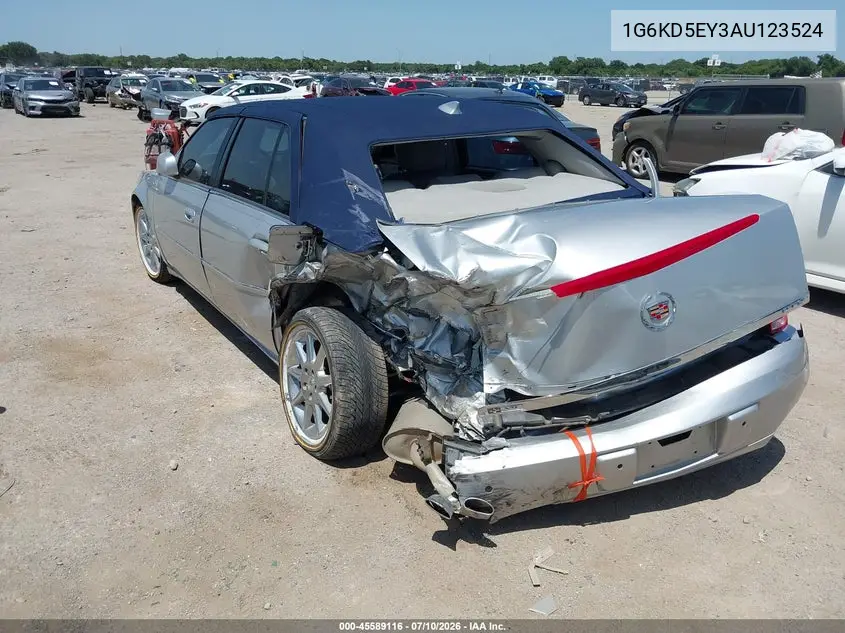 2010 Cadillac Dts 1Sc VIN: 1G6KD5EY3AU123524 Lot: 45589116