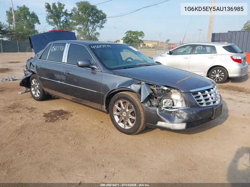 2010 Cadillac Dts 1Sc VIN: 1G6KD5EY5AU136985 Lot: 45615471
