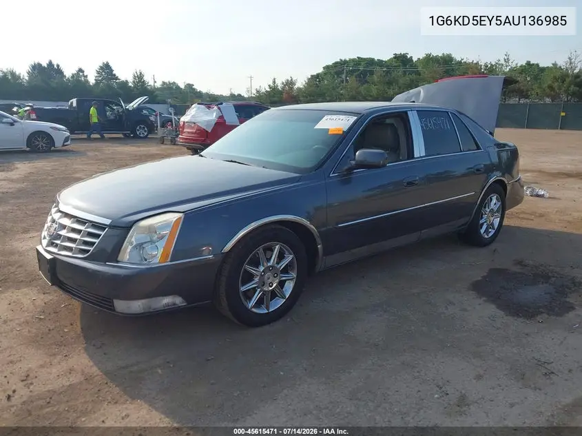 2010 Cadillac Dts 1Sc VIN: 1G6KD5EY5AU136985 Lot: 45615471
