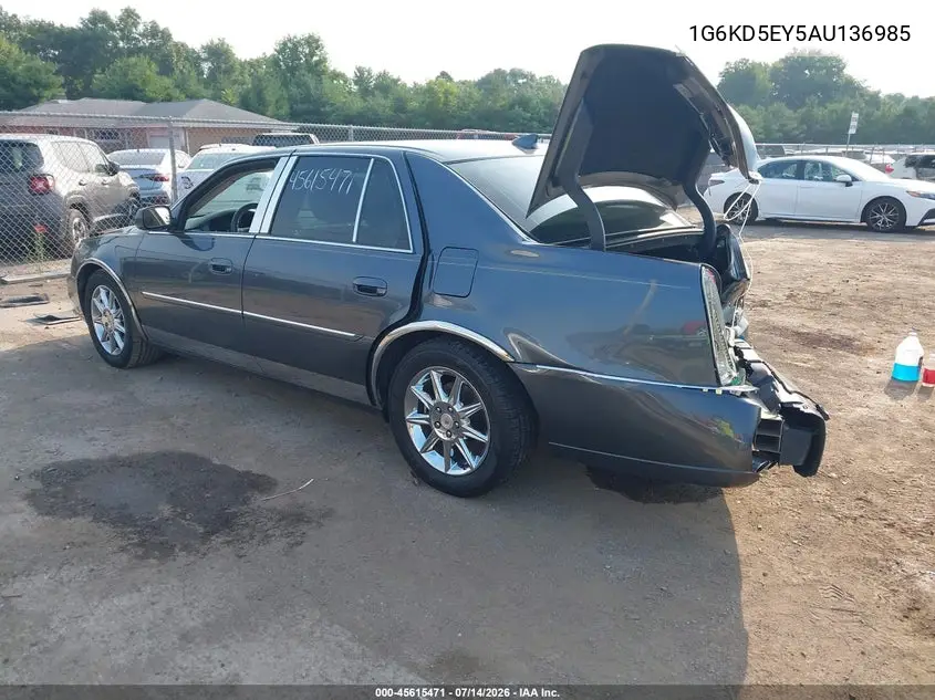 2010 Cadillac Dts 1Sc VIN: 1G6KD5EY5AU136985 Lot: 45615471