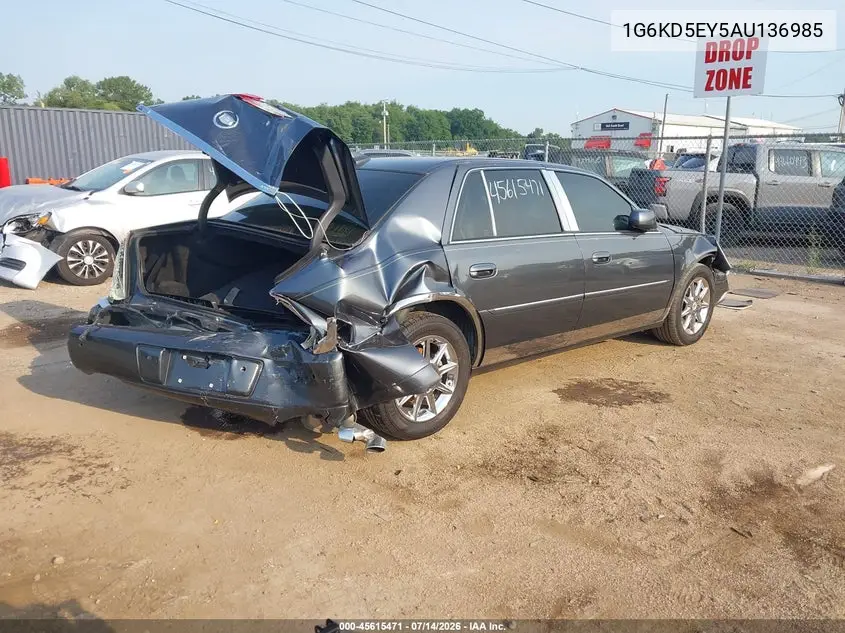 2010 Cadillac Dts 1Sc VIN: 1G6KD5EY5AU136985 Lot: 45615471