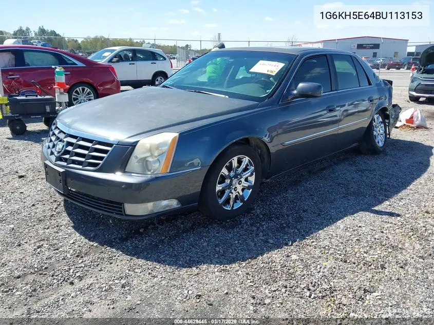 2011 Cadillac Dts Premium Collection VIN: 1G6KH5E64BU113153 Lot: 44629445