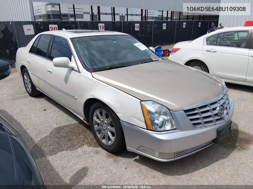 2011 Cadillac Dts Luxury Collection VIN: 1G6KD5E64BU109308 Lot: 45206385