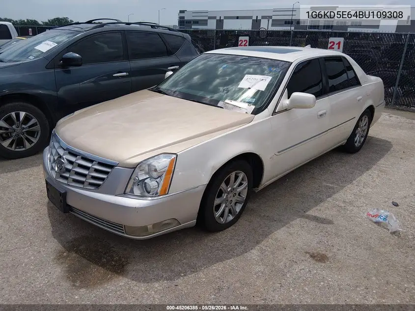 2011 Cadillac Dts Luxury Collection VIN: 1G6KD5E64BU109308 Lot: 45206385