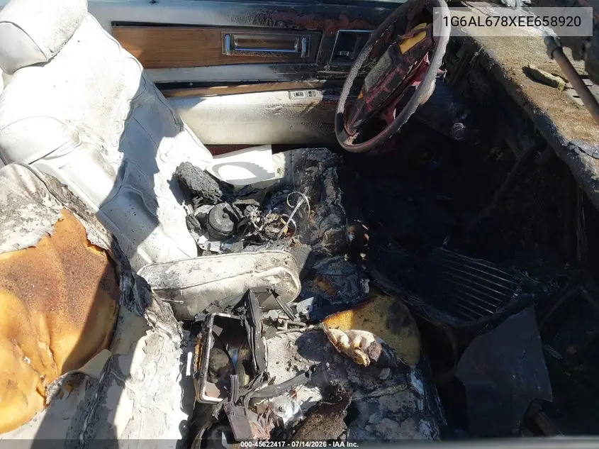1984 Cadillac Eldorado Biarritz VIN: 1G6AL678XEE658920 Lot: 45622417