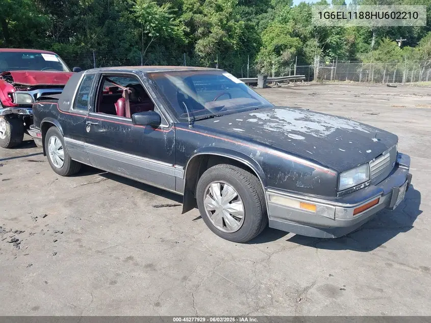 1987 Cadillac Eldorado VIN: 1G6EL1188HU602210 Lot: 45277929