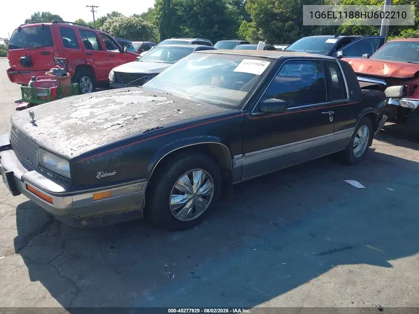1987 Cadillac Eldorado VIN: 1G6EL1188HU602210 Lot: 45277929