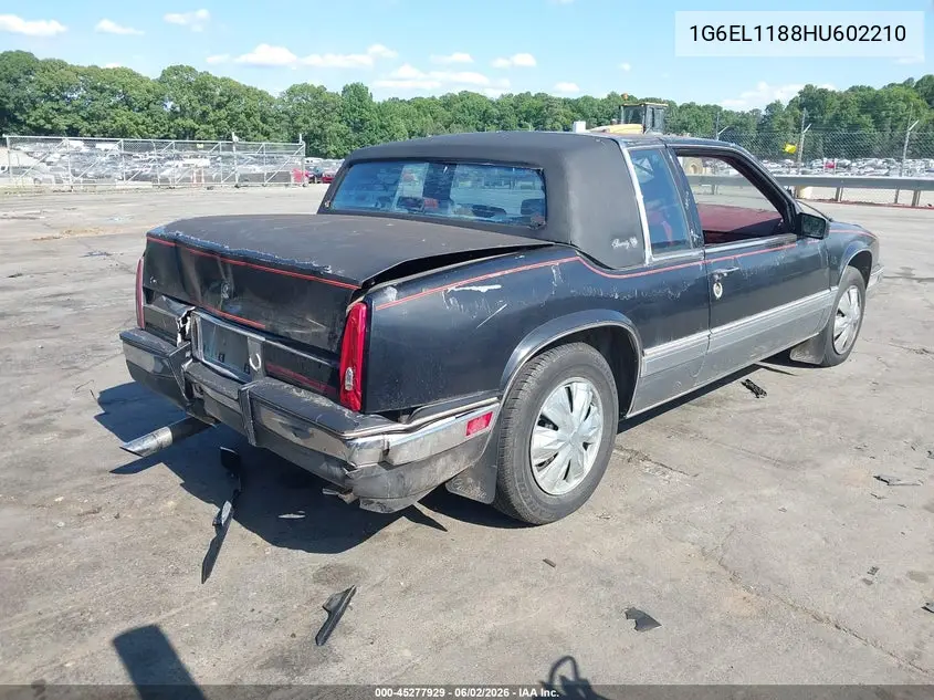 1987 Cadillac Eldorado VIN: 1G6EL1188HU602210 Lot: 45277929
