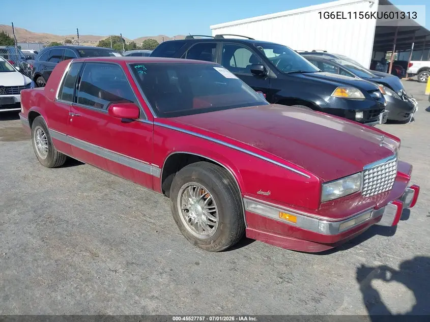 1989 Cadillac Eldorado VIN: 1G6EL1156KU601313 Lot: 45527757