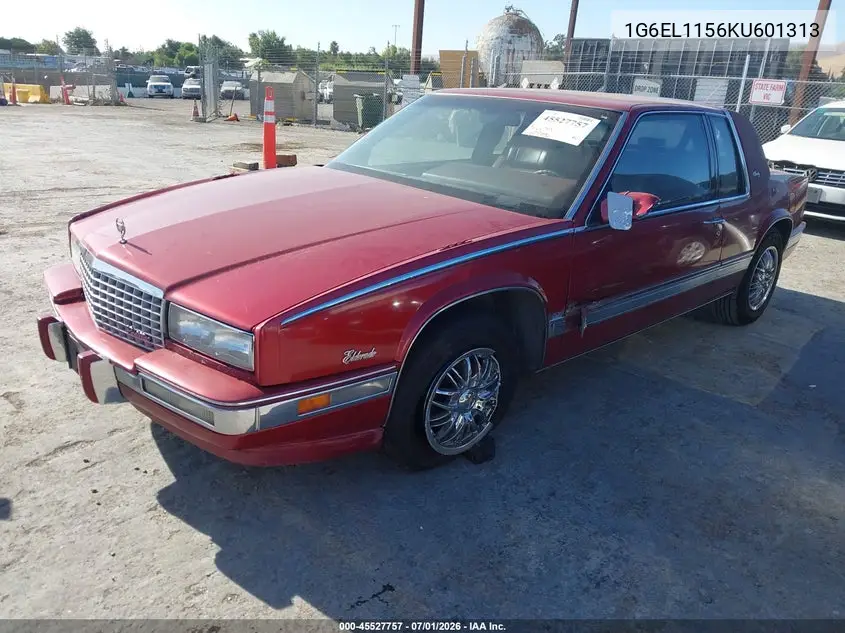 1989 Cadillac Eldorado VIN: 1G6EL1156KU601313 Lot: 45527757
