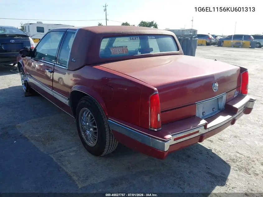 1989 Cadillac Eldorado VIN: 1G6EL1156KU601313 Lot: 45527757