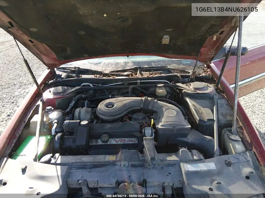 1992 Cadillac Eldorado VIN: 1G6EL13B4NU626105 Lot: 44756218